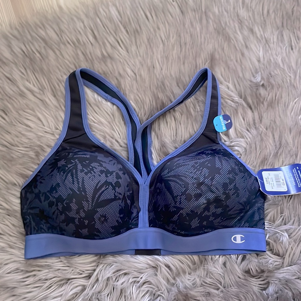Champion Blue Lace Curvy Sports Bra